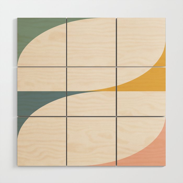 Almond Abstract X Wood Wall Art Gallery Image 1