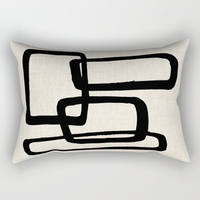 Mod Ink Rectangular Pillow Gallery Image 1