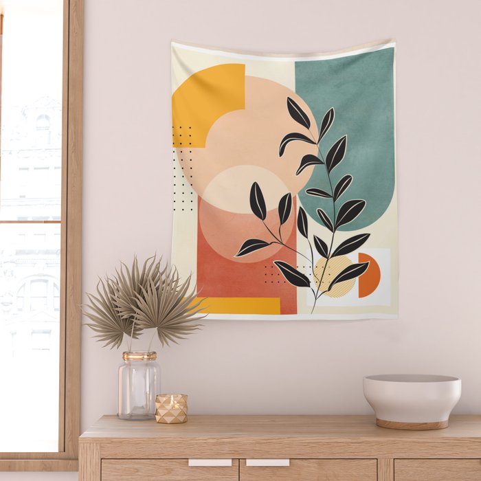 Tropical Geometry 9 Wall Tapestry Gallery Image 2