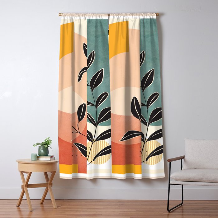 Tropical Geometry 9 Window Curtain Gallery Image 1
