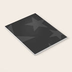 Stealth Grey and Jet Black Big Ol' Stars Notebook Gallery Image 3
