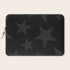 Stealth Grey and Jet Black Big Ol' Stars Laptop Sleeve Gallery Image 2