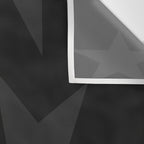 Stealth Grey and Jet Black Big Ol' Stars Wall Tapestry Gallery Image 3