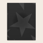 Stealth Grey and Jet Black Big Ol' Stars Notebook Gallery Image 4
