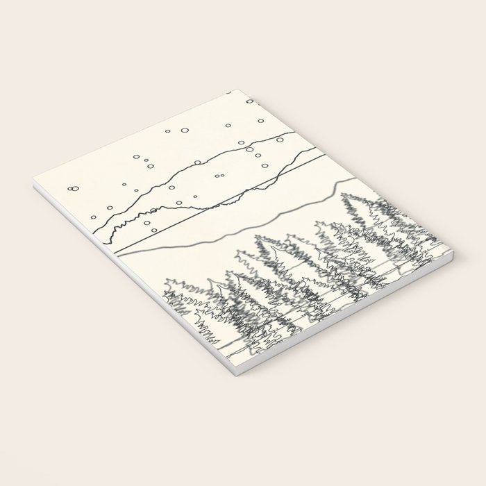 Minimal Line Mountain Beauty II Notebook Gallery Image 3