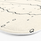 Minimal Line Mountain Beauty II Bath Mat Gallery Image 3