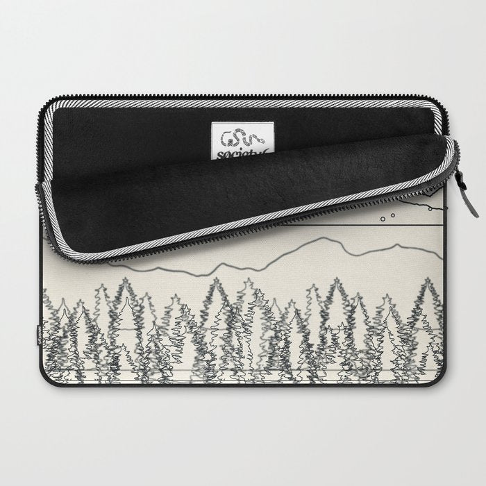 Minimal Line Mountain Beauty II Laptop Sleeve Gallery Image 2