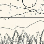 Minimal Line Mountain Beauty II Coffee Mug Gallery Image 2