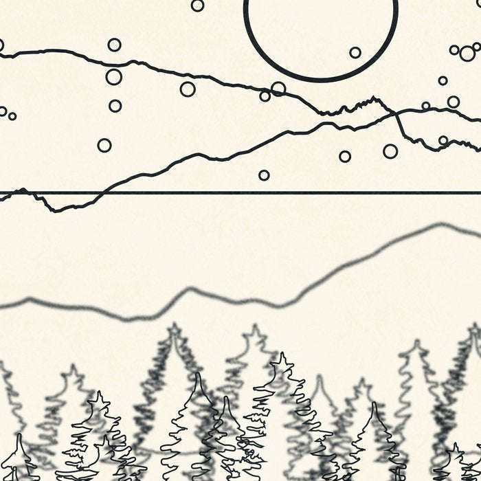Minimal Line Mountain Beauty II Coffee Mug Gallery Image 2