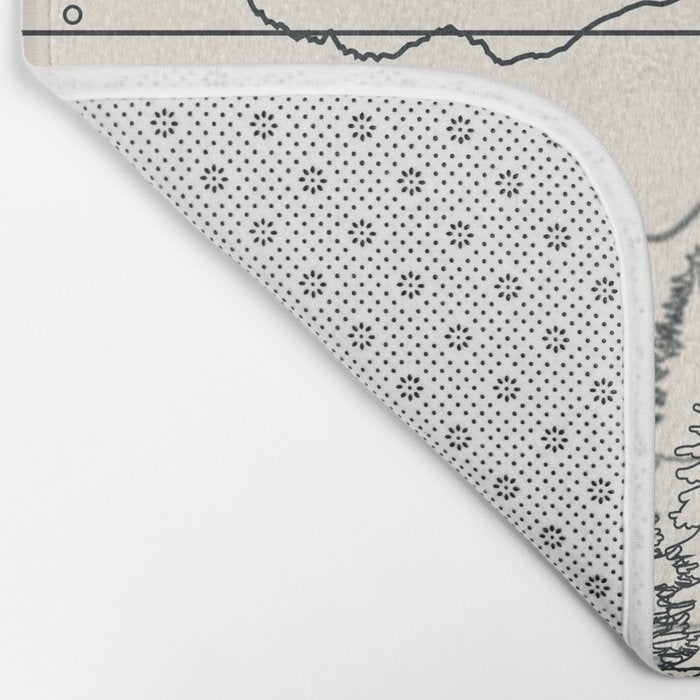 Minimal Line Mountain Beauty II Bath Mat Gallery Image 2