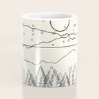 Minimal Line Mountain Beauty II Coffee Mug Gallery Image 4