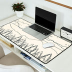 Minimal Line Mountain Beauty II Desk Mat Gallery Image 2