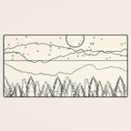 Minimal Line Mountain Beauty II Desk Mat Gallery Image 3