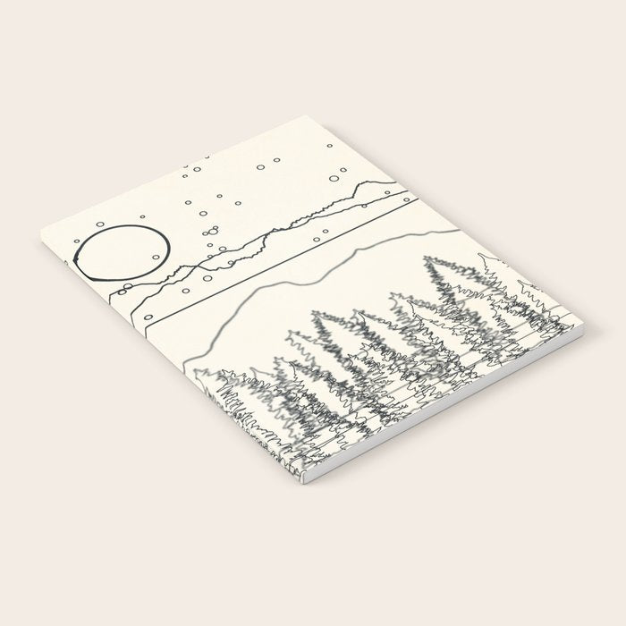 Minimal Line Mountain Beauty II Notebook Gallery Image 1