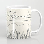Minimal Line Mountain Beauty II Coffee Mug Gallery Image 1