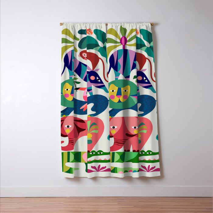 Safari Animals  Window Curtain Gallery Image 3