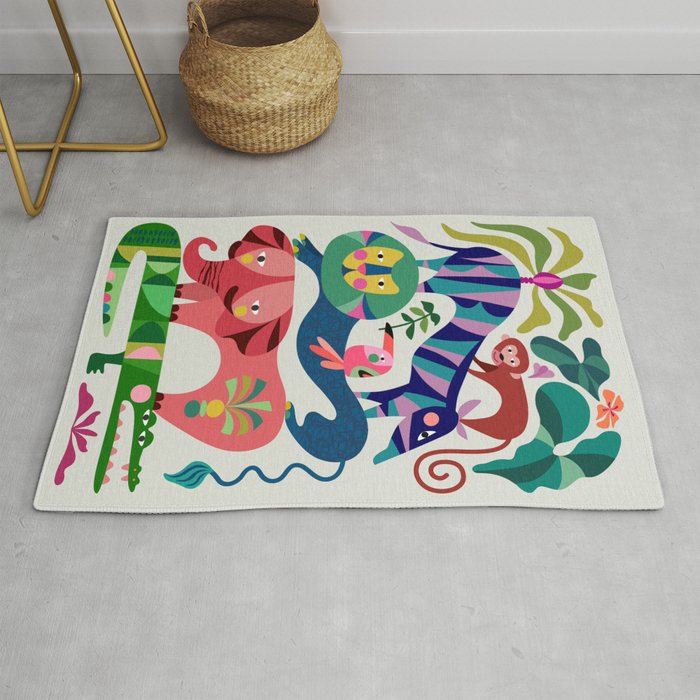 Safari Animals  Rug Gallery Image 1