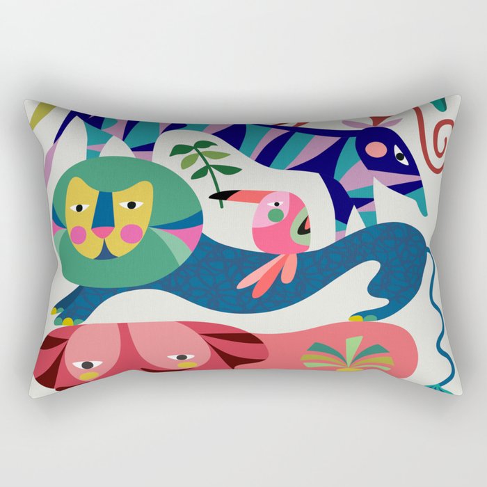 Safari Animals  Rectangular Pillow Gallery Image 2