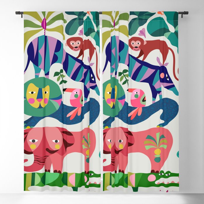 Safari Animals  Window Curtain Gallery Image 5