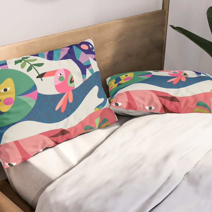 Safari Animals  Pillow Sham Gallery Image 2