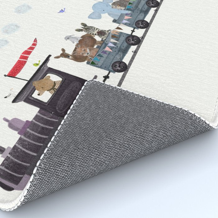 big little nursery nature train Rug Gallery Image 4