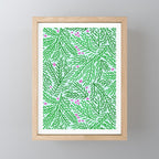 Winter Berries & Pine Branches in Green Mini Art Print Gallery Image 1