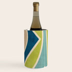 Blue Green Beige Aqua Artwork Wine Chiller Gallery Image 2