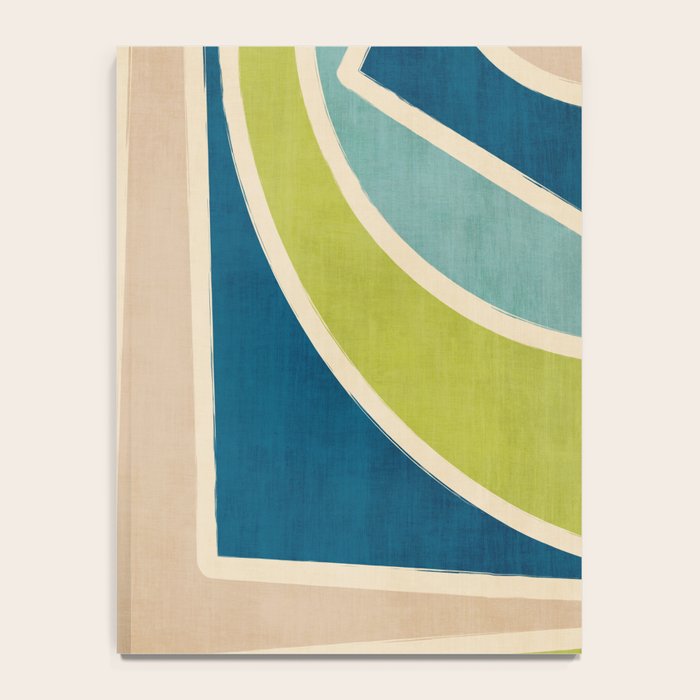 Blue Green Beige Aqua Artwork Notebook Gallery Image 4