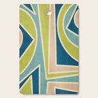 Blue Green Beige Aqua Artwork Cutting Board Gallery Image 1