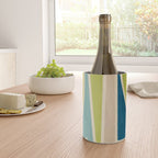 Blue Green Beige Aqua Artwork Wine Chiller Gallery Image 4