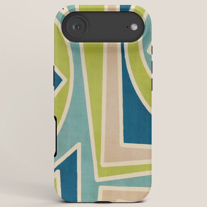 Blue Green Beige Aqua Artwork iPhone Case Gallery Image 6