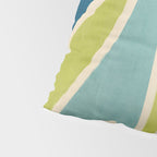 Blue Green Beige Aqua Artwork Pillow Sham Gallery Image 4