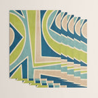 Blue Green Beige Aqua Artwork Wrapping Paper Gallery Image 3