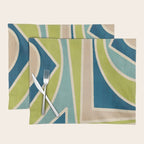 Blue Green Beige Aqua Artwork Placemat Gallery Image 1