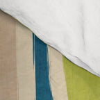Blue Green Beige Aqua Artwork Comforter Gallery Image 4
