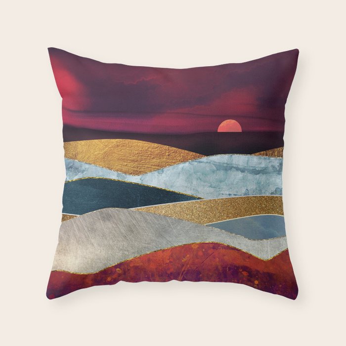 Crimson Sky Throw Pillow Gallery Image 6