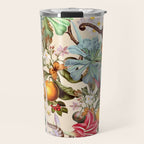 Animal and Floral Pattern Travel Mug Gallery Image 1