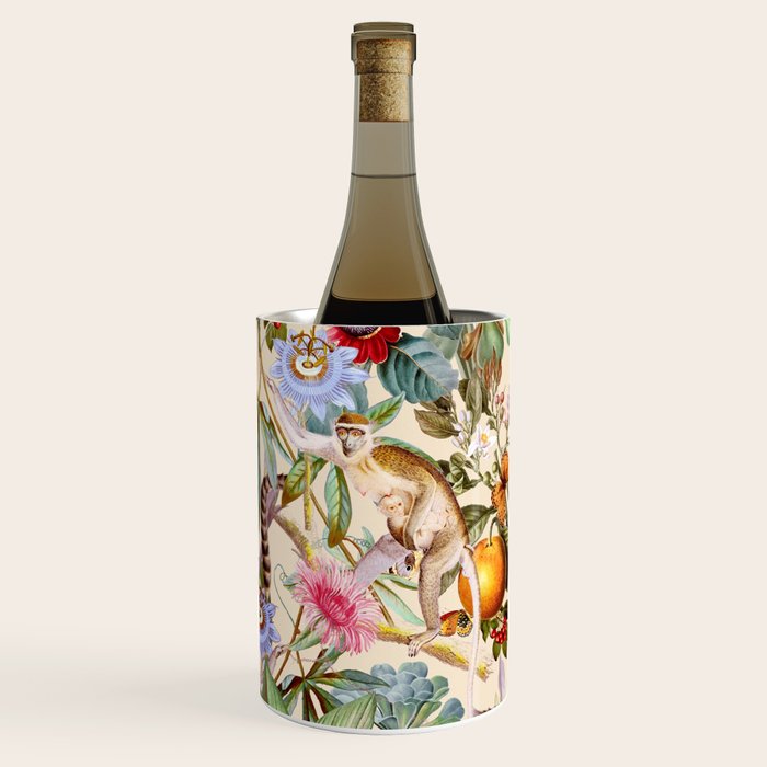 Animal and Floral Pattern Wine Chiller Gallery Image 2