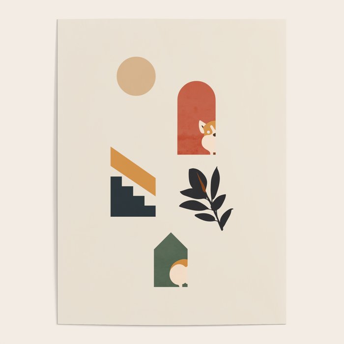 Hide and Seek Corgi Poster Gallery Image 4