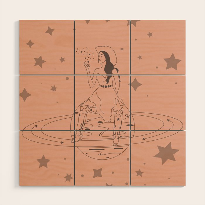 Janet From Another Planet Wood Wall Art Gallery Image 1