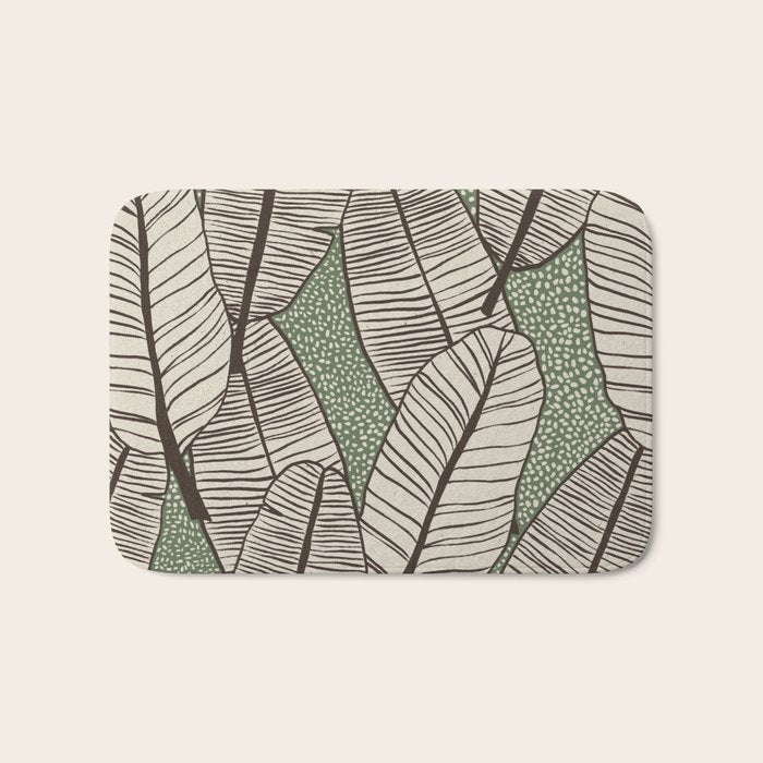 Banana Leaves Bath Mat Gallery Image 1