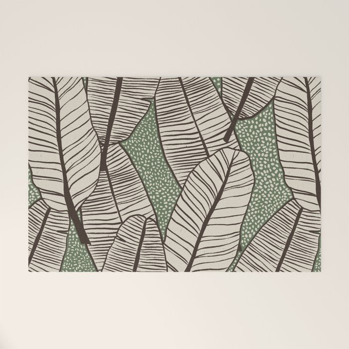 Banana Leaves Welcome Mat Gallery Image 1