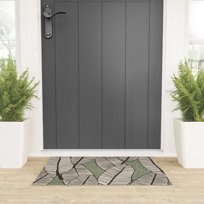 Banana Leaves Welcome Mat Gallery Image 3