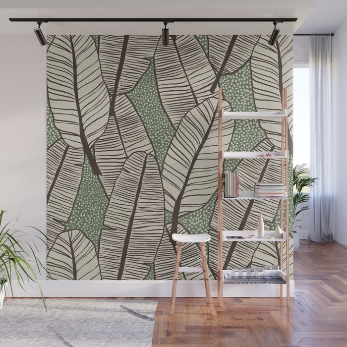 Banana Leaves Wall Mural Gallery Image 1