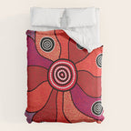 Authentic Aboriginal Art - Central Lands Duvet Cover Gallery Image 6