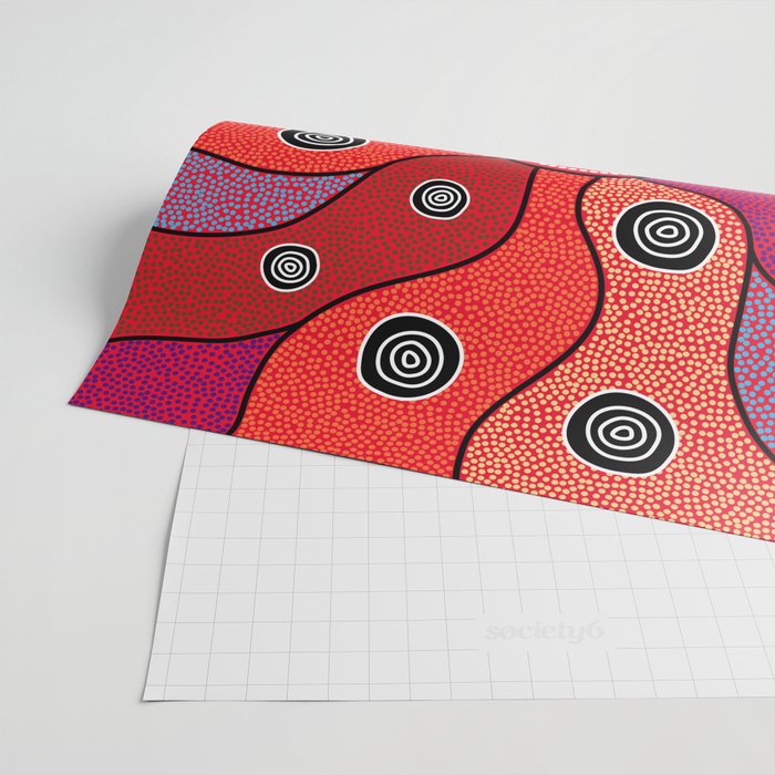 Authentic Aboriginal Art - Central Lands Wrapping Paper Gallery Image 2