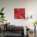 Authentic Aboriginal Art - Central Lands Wood Wall Art Gallery Image 2