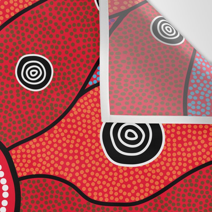 Authentic Aboriginal Art - Central Lands Wall Tapestry Gallery Image 3