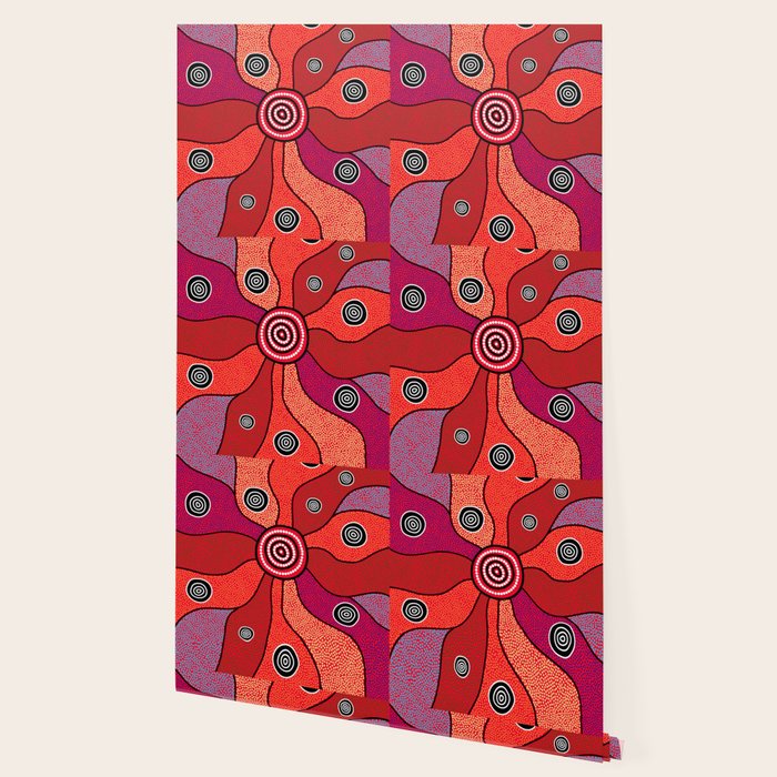 Authentic Aboriginal Art - Central Lands Wallpaper Gallery Image 2