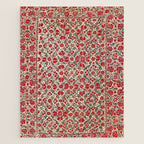 Bokhara Suzani 18th Century Floral Embroidery Print Jigsaw Puzzle Gallery Image 1